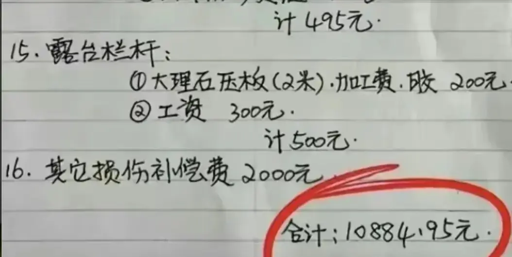 网友称提灯定损房东或损失176万